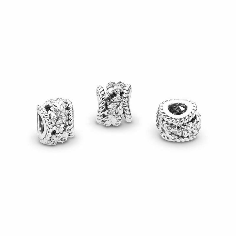 Talismane Pandora Dazzling Grain Swirls Argint (CJxzQAkS)